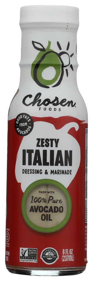 Chosen Foods Dressing Italian Zesty - No Plunge - Front