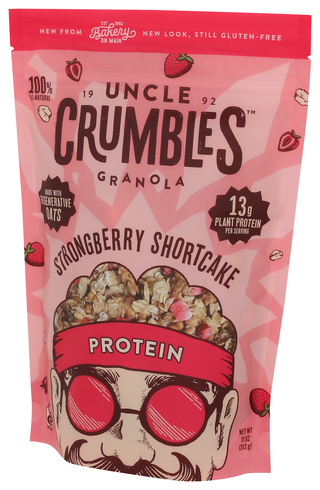 Uncle Crumbles Granola Prtn Strawbrr Sc - Right - Front