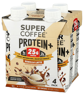 Super Coffee Prtn Rtd Vnla Cafe 4pk - Right - Front