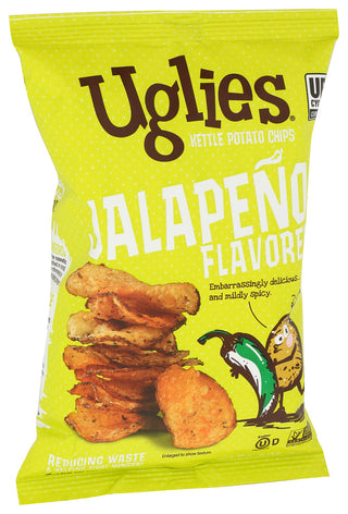 Uglies Chips Kettle Jalapeno - Left - Front
