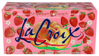 La Croix Water Sp Strwbr Pch 8pk - Centre - Front