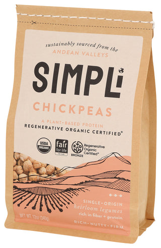 Simpli Chickpeas Regenratve Org - Right - Front