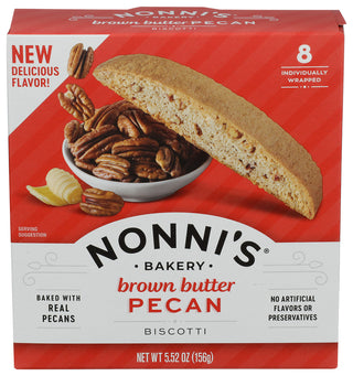 Nonnis Biscotti Brwn Butr Pecan - Centre - Front