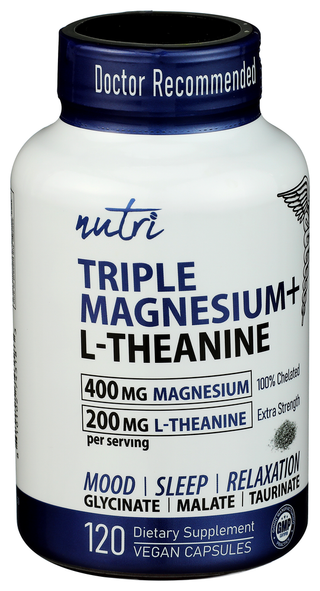 Nutri Magnesium 3x L-theanine - Left - Front