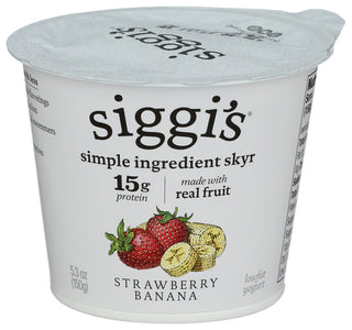 Siggis Yogurt Lf Strwbry Banana - Centre - Front