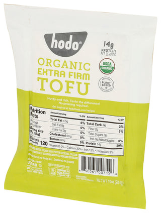 Hodo Tofu Extra Firm Organic - Right - Front