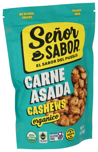 Senor Sabor Llc Cashews Carne Asada Org - Left - Front
