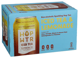 Hop Wtr Tea Iced Tea & Lemnd 6pk - Left - Front
