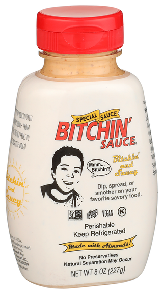 Bitchin' Sauce Special Sauce Squeeze Bottle, 8oz - Left - Front
