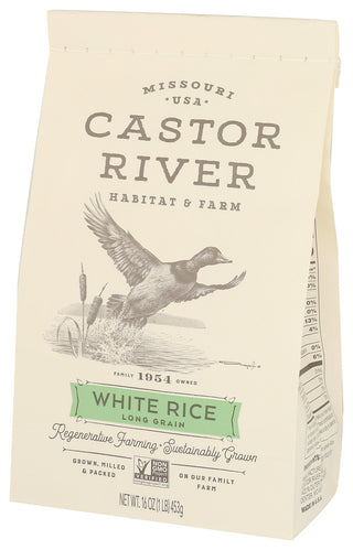 Castor River Farms Rice White Long Grain - Right - Front