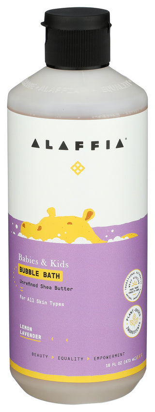 Alaffia Bubble Bath Kids Lem Lav - Centre - Front