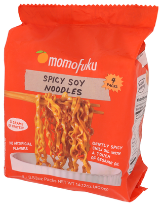 Momofuku Noodles Spicy Soy 4pk - Right - Front