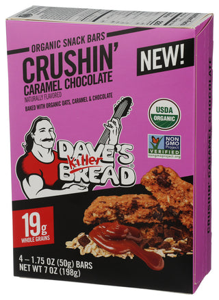 Daves Killer Bread Bar Snck Carm Choco - Right - Front