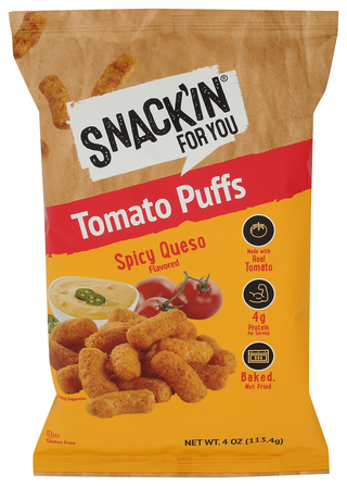 Snackin For You Puffs Tomato Spcy Queso - Centre - Front