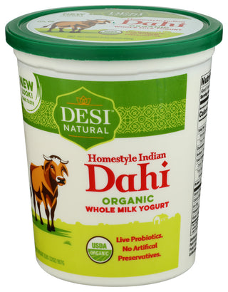 Desi Yogurt Dahi Whl Milk Org - Right - Front