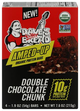 Daves Killer Bread Bar Prtn Choco Chunk - Centre - Front