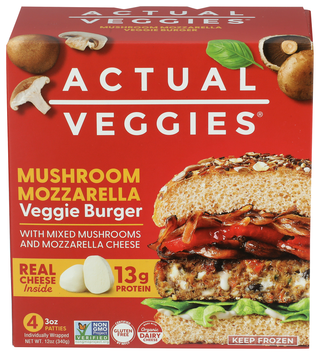 Actual Veggies Burger Veggie Mshrm Mzrl - Centre - Front