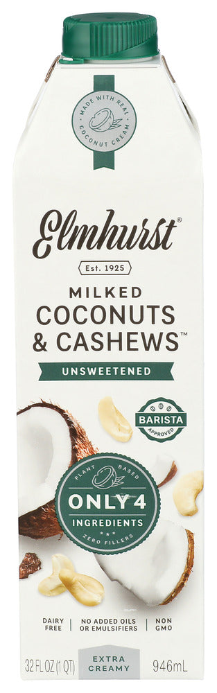 Elmhurst Cashew Coconut Unswtened - Centre - Front