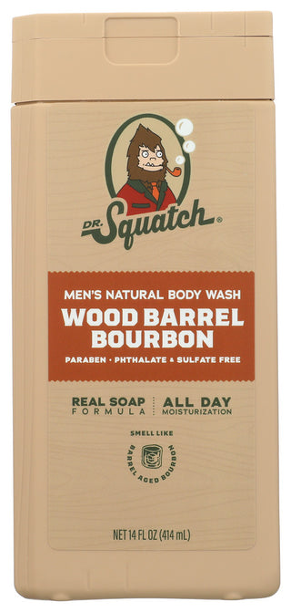 Dr Squatch Wash Body Wood Brrl Brbn - No Plunge - Front
