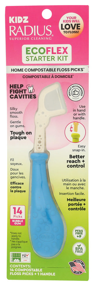 Radius Kit Dental Floss Bblgum - No Plunge - Front