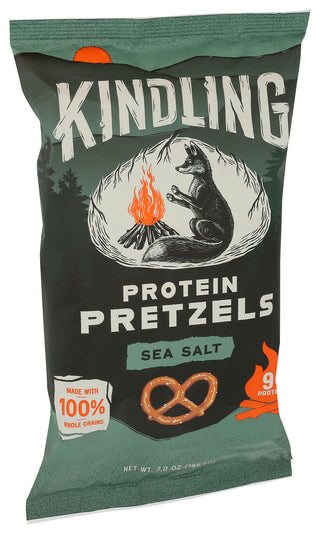 Kindling Snacks Pretzel Prtn Sea Salt - Left - Front