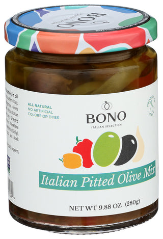 Bono Olive Pitted Italian Mix - Left - Front