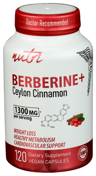 Nutri Berberine Ceylon 1300mg - Centre - Front