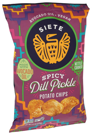 Siete Chips Pto Spcy Dl Pckl - Left - Front