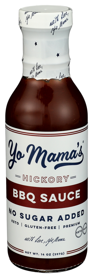 Yo Mamas Foods Sauce Bbq Hickory - Centre - Front