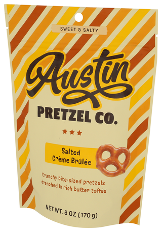 Austin Pretzel Co Pretzels Slt Crme Brulee - Right - Front