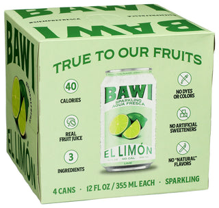 Bawi Agua Fresca Agua Frs Spk Lime 4pk - Left - Front