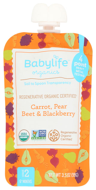 Babylife Pouch Crrt Pr Beet Blkbr - No Plunge - Front