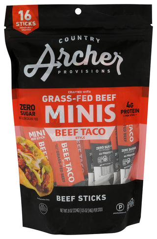 Archer Sticks Mini Beef Taco - Centre - Front