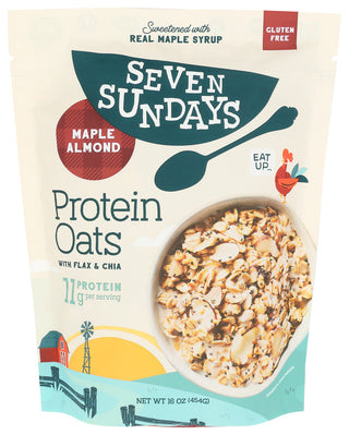 Seven Sundays Oats Protein Maple Almnd - Centre - Front