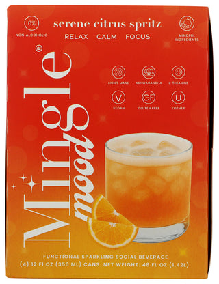 Mingle Mocktails Na Mkt Serene Cit Sp 4pk - No Plunge - Front