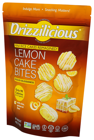 Drizzilicious Rice Cake Mini Lemon - Right - Front
