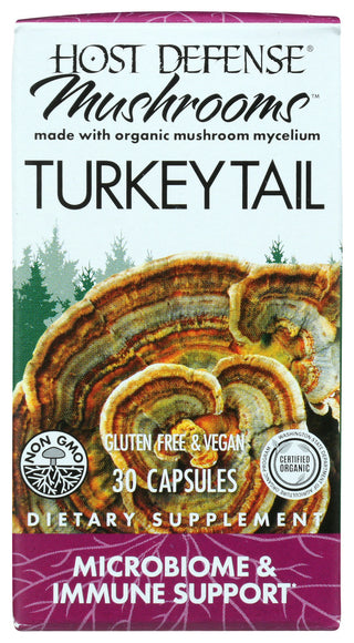 Host Defense Mushrooms Turkey Tail Mushroom - No Plunge - Front