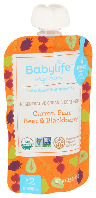 Babylife Pouch Crrt Pr Beet Blkbr - Left - Front