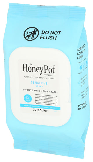 The Honey Pot Wipes Sensitive Intimate - Right - Front
