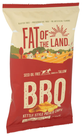 Fat Of The Land Chips Bbq Ktl Tlw - Left - Front
