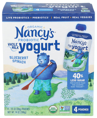 Nancys Yogurt Wh Blubry Spn Org - Centre - Front