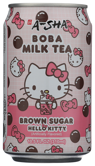 A-sha Boba Tea H Kitty Brn Sgr - No Plunge - Front