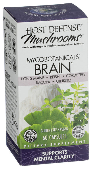Host Defense Mushrooms Brain Mushroom Mycobtncl - Left - Front