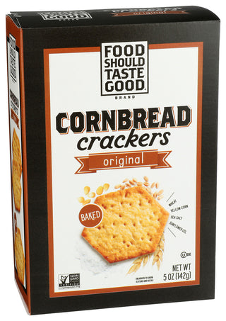 Food Should Taste Good Cracker Cornbread Orignl - Left - Front