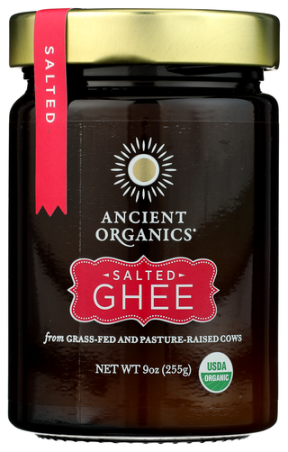 Ancient Organics Ghee Salted - No Plunge - Front