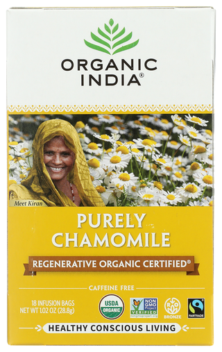 Organic India Tea Purely Chamomile - No Plunge - Front