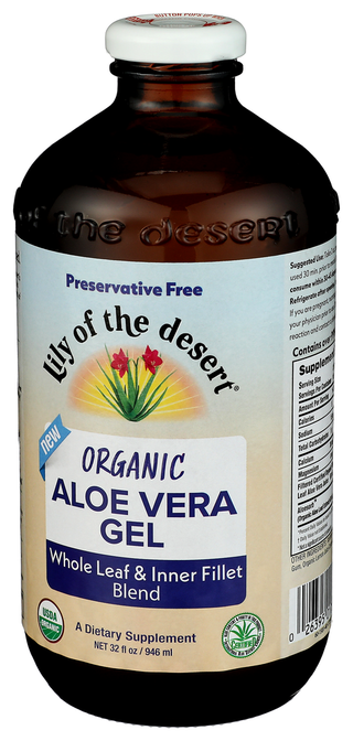 Lily Of The Desert Aloe Vera Gel Blend Pf Org - Right - Front