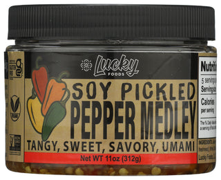 Lucky Soy Pickled Pepper Medley - No Plunge - Front
