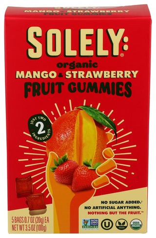 Solely Gummies Fruit Mngo Strbr - Centre - Front