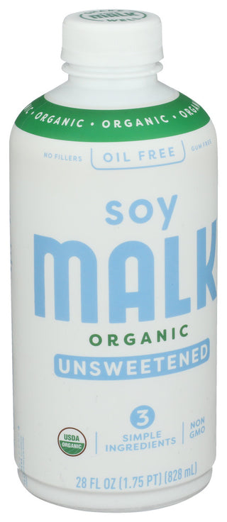 Malk Malk Soy Unsweetened - Left - Front